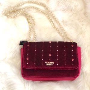 VICTORIAS SECRET VELVET CROSSBODY